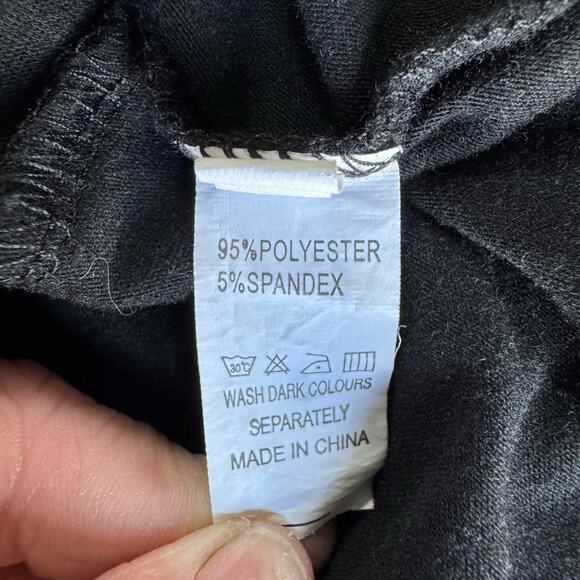 Black Racerback Tank Top Lightweight Stretchy Knit Size L - Picture 4 of 7